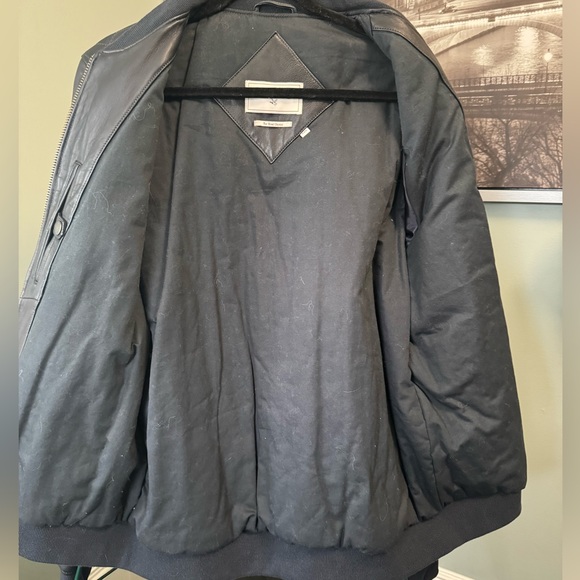 Brand New Never Worn Chevignon Teddy Cuir B-Ted Homme Marine Soft Leather Jacket - Picture 8 of 13